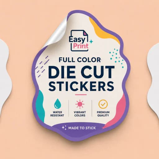 Die-cut sticker preview